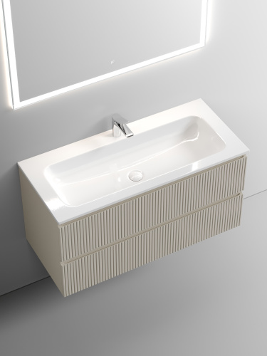 Тумба под раковину Sancos SNOB T SNT100CE 99,5х44,5х50 настенная - фото 4